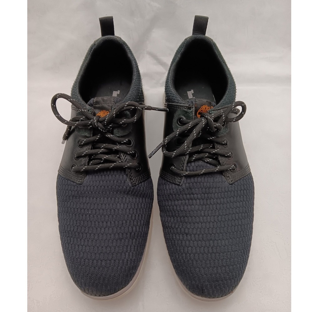 Timberland Amherst Oxford Black Mesh Leather Sneakers A17M2 41.5 Men's Size 8
